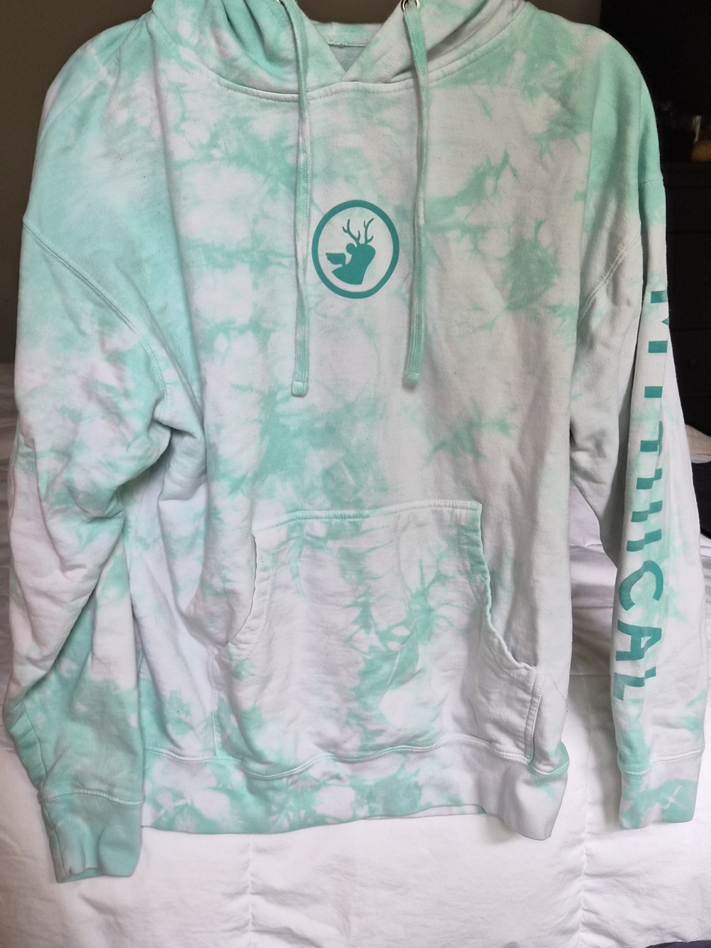 Good Mythical Morning Light Aqua Tie-Dye Hoodie